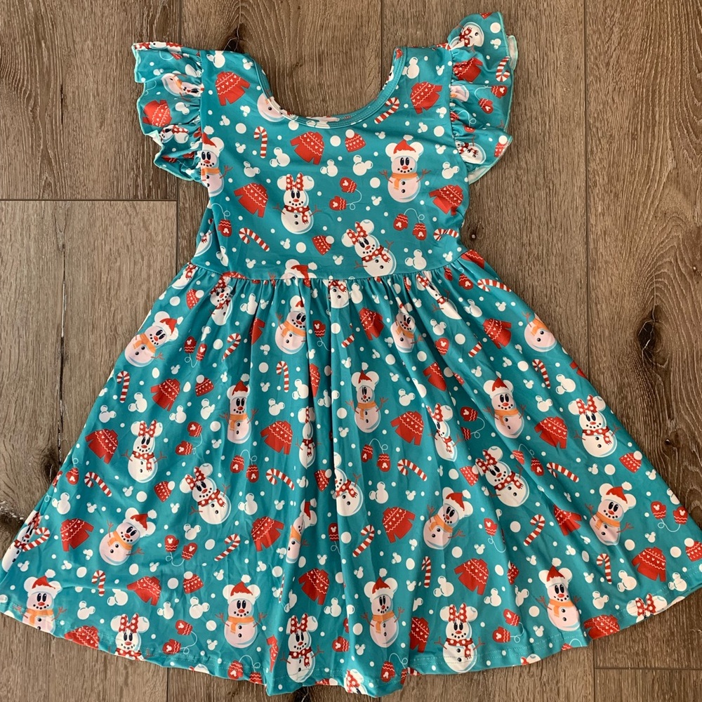 Mickey and Minnie Snowman Dress